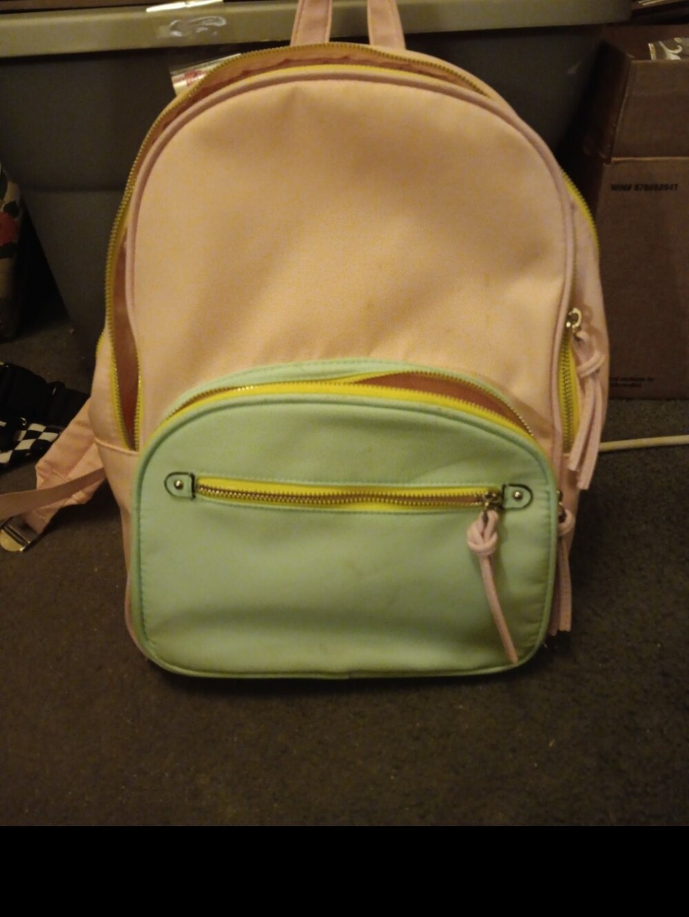 Kawaii pastel colored backpack